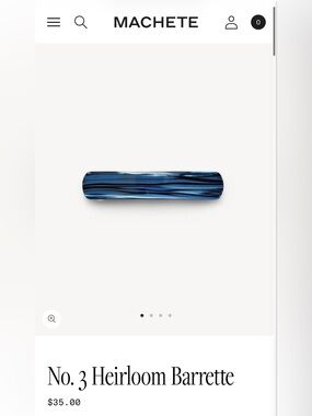 MACHETE - No. 3 Heirloom Barrette - Indigo Blue 💙🌊 SOLD OUT